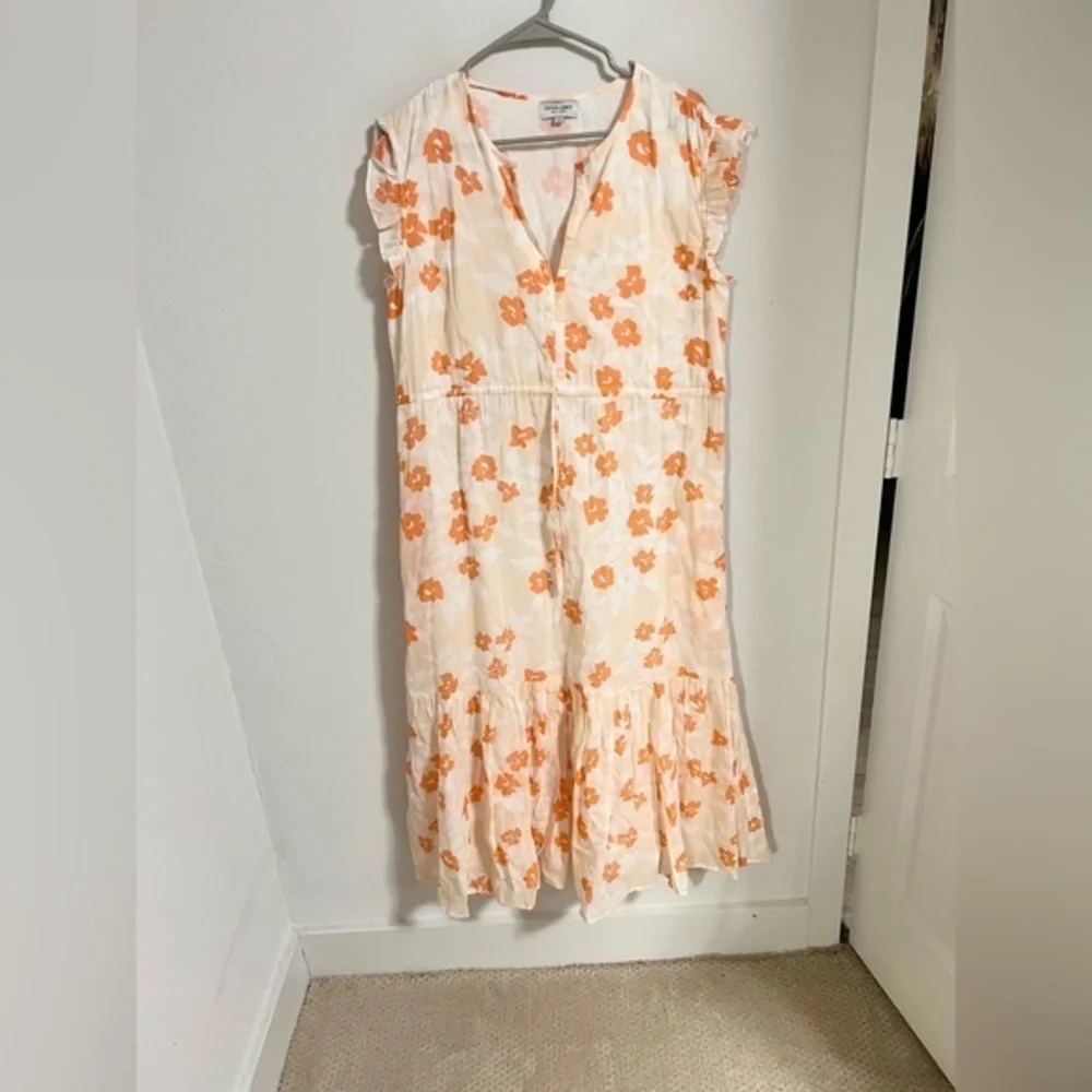 Olivia James The Label Cotton Floral Midi dress size L